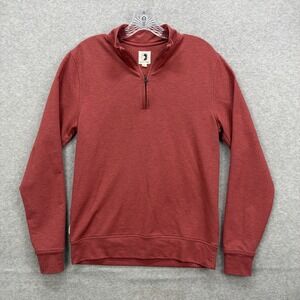 Duck Head 1/4 Zip Pullover Mens‎ Extra Small Red Dunmore Performance Golf Active